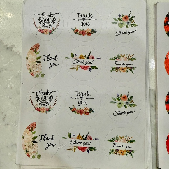 Assorted Thank You Sticker Pack - Picture 9 of 12